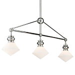 Люстра линейная с ромбовидными плафонами Pointed Diamond Shade варинант исполнения - 2 | Loft Concept в Москве