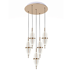 Люстра подвесная с прозрачными фактурными плафонами Reflection of Light варинант исполнения - 1 | Loft Concept в Москве