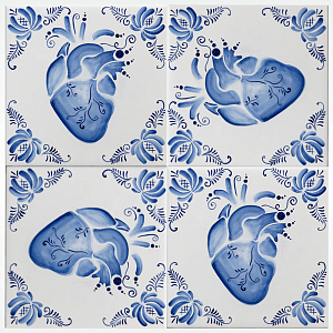 Плитка с узором Мое сердце