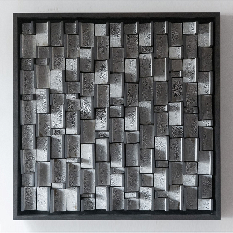 Абстрактное Объемное Панно Industrial panel Travers Coals Серый Абстрактное Объемное Панно Industrial panel Travers Coals Серый в Москве | Loft Concept
