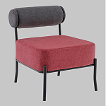 Кресло Ponpoun тёмно-серый бордо варинант исполнения - 1 | Loft Concept в Москве