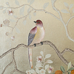 Обои ручная роспись Temple Newsam White Gold gilded silk варинант исполнения - 5 | Loft Concept в Москве