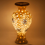 Настольная лампа из перламутра в виде вазы Indonesian Vase варинант исполнения - 2 | Loft Concept в Москве