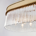 Люстра подвесная овальная со стеклянными трубками Длина 100 см Nembus варинант исполнения - 4 | Loft Concept в Москве