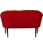 Диван двухместный из натурального бука красный с цветным принтом Impressionism in Art варинант исполнения - 2 | Loft Concept в Москве