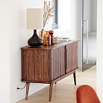 Низкий буфет с 2-мя раздвижными дверцами Toinette Light Cupboard варинант исполнения - 13 | Loft Concept в Москве