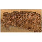 Картина с изображением Леопардов Leopards by stream варинант исполнения - 3 | Loft Concept в Москве