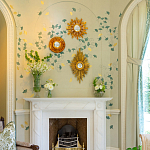 Обои ручная роспись Gingko Colourway SC-237 on grey painted Xuan paper варинант исполнения - 2 | Loft Concept в Москве