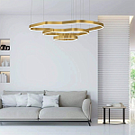 Люстра подвесная с 3-мя ассиметричными светодиодными лампами Golden Current варинант исполнения - 2 | Loft Concept в Москве