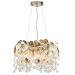 Люстра с декоративными подвесками из прозрачного стекла в форме монеток FAIRYTREE Light варинант исполнения - 3 | Loft Concept в Москве