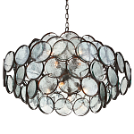 Люстра с каскадом из круглых стеклянных дисков Small Round Sequins варинант исполнения - 2 | Loft Concept в Москве