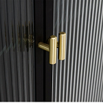 Сервант четырехдверный с рифленым стеклом The Keeper варинант исполнения - 3 | Loft Concept в Москве