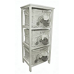 Стеллаж для детской с животными с плетенными корзинами Cute Elephant варинант исполнения - 2 | Loft Concept в Москве