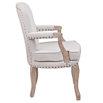 Кресло Aubrey Classical Armchair beige flax варинант исполнения - 2 | Loft Concept в Москве