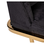 Стул обеденный велюровый черный с золотым каркасом Nobility варинант исполнения - 3 | Loft Concept в Москве