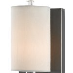 Бра на прозрачном штативе с тканевым абажуром в форме цилиндра Conciseness варинант исполнения - 1 | Loft Concept в Москве