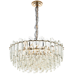 Круглая многоярусная люстра с хрустальным декором Cascade Waterfall Crystal Chandelier 12 варинант исполнения - 2 | Loft Concept в Москве