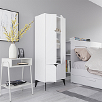 Комод белый с 4-мя дверцами на металлических ножках SPARK MULTIPURPOSE CABINET WHITE варинант исполнения - 6 | Loft Concept в Москве