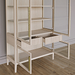 Витрина Primo со стеклянными фасадами и буфетом шпон Светлый дуб варинант исполнения - 5 | Loft Concept в Москве