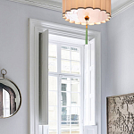 Люстра с тканевым плафоном и зелёной кисточкой Green Tassel варинант исполнения - 1 | Loft Concept в Москве