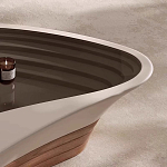 Журнальный столик фигурный со стеклянной столешницей Table Drop варинант исполнения - 4 | Loft Concept в Москве