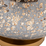 Настольная лампа c бежевым абажуром на круглом стеклянном основании Soft Pastel Light варинант исполнения - 1 | Loft Concept в Москве