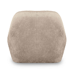 Барный стул со спинкой и подлокотниками на 4-х коричневых деревянных ножках Бежевый Велюр Ava Charm варинант исполнения - 3 | Loft Concept в Москве