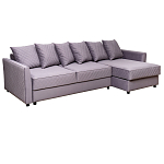 Диван трехместный раскладной Giorgio Sofa серый варинант исполнения - 1 | Loft Concept в Москве