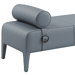 Кушетка Cuba из натуральной кожи с валиком  варинант исполнения - 3 | Loft Concept в Москве