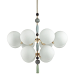 Люстра со вставками из керамики SkyEast 12 ламп варинант исполнения - 1 | Loft Concept в Москве