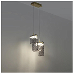 Подвесной светильник волнистой формы из фактурного стекла Wave варинант исполнения - 9 | Loft Concept в Москве