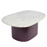 Журнальный столик овальный с мраморной столешницей Decor Showcase варинант исполнения - 1 | Loft Concept в Москве