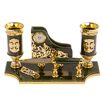 Настольный письменный набор из нефрита с ножом для бумаг в подарочной коробке Maecenas варинант исполнения - 1 | Loft Concept в Москве