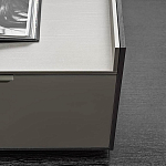 Дизайнерский комод серый с глянцевым фасадом Darren варинант исполнения - 1 | Loft Concept в Москве