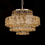 Люстра хрустальная в неоклассическом стиле на золотистом каркасе Majesty варинант исполнения - 3 | Loft Concept в Москве