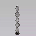 Торшер светодиодный с плетеным металлическим каркасом Metal Interweaving варинант исполнения - 4 | Loft Concept в Москве