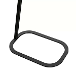 Столик приставной с прямоугольной серой столешницей Steel Stable Table варинант исполнения - 3 | Loft Concept в Москве