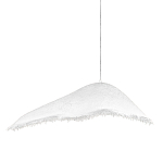 Подвесной светильник с асимметричным волнообразным абажуром и фактурной бахромой по краю Tactile Line варинант исполнения - 1 | Loft Concept в Москве