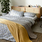 Постельное белье из сатина с рисунком 200х220 см Aurora Allure Sprout варинант исполнения - 3 | Loft Concept в Москве