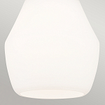 Подвесной светильник каплевидной формы с комбинированным плафоном из стали и белого матового стекла Kichler варинант исполнения - 5 | Loft Concept в Москве