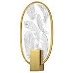 Бра с гравировкой на акриловом плафоне Gravyura Bronze варинант исполнения - 1 | Loft Concept в Москве