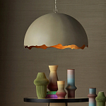 Подвесной светильник в форме купола с сочетанием золотого и оливкового цвета Eggshell варинант исполнения - 3 | Loft Concept в Москве