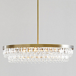 Люстра круглая с подвесками в форме стеклянных капель Glass Rain варинант исполнения - 1 | Loft Concept в Москве