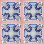 Плитка дизайнерская с узором Экипаж варинант исполнения - 1 | Loft Concept в Москве