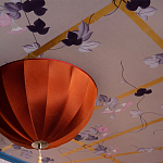 Обои ручная роспись Morning Glory Original colourway on shot slub silk варинант исполнения - 2 | Loft Concept в Москве