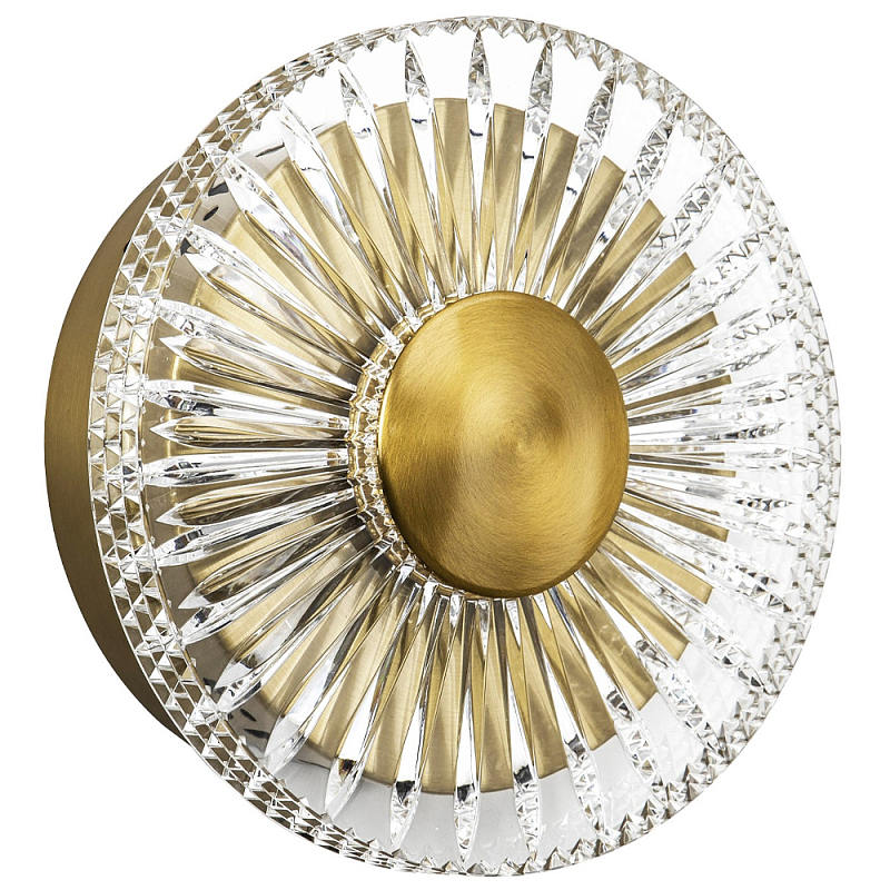      Glass Peonies Brass Wall Lamp     | Loft Concept 