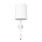 Бра с цилиндрическим тканевым абажуром и регулируемым спотом Pure Cylinder варинант исполнения - 6 | Loft Concept в Москве