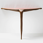 Дизайнерская консоль деревянная на одной ножке Poltronova Gallino Connsole Table варинант исполнения - 2 | Loft Concept в Москве