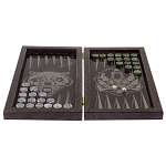 Подарочные нарды из натурального камня с гравировкой Backgammon from Stone варинант исполнения - 2 | Loft Concept в Москве
