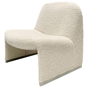 Кресло Kaydan White Boucle Armchair